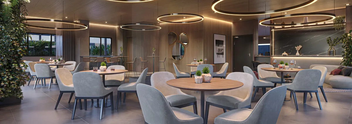 Beyond Residence em Alphaville — espaço gourmet integrado