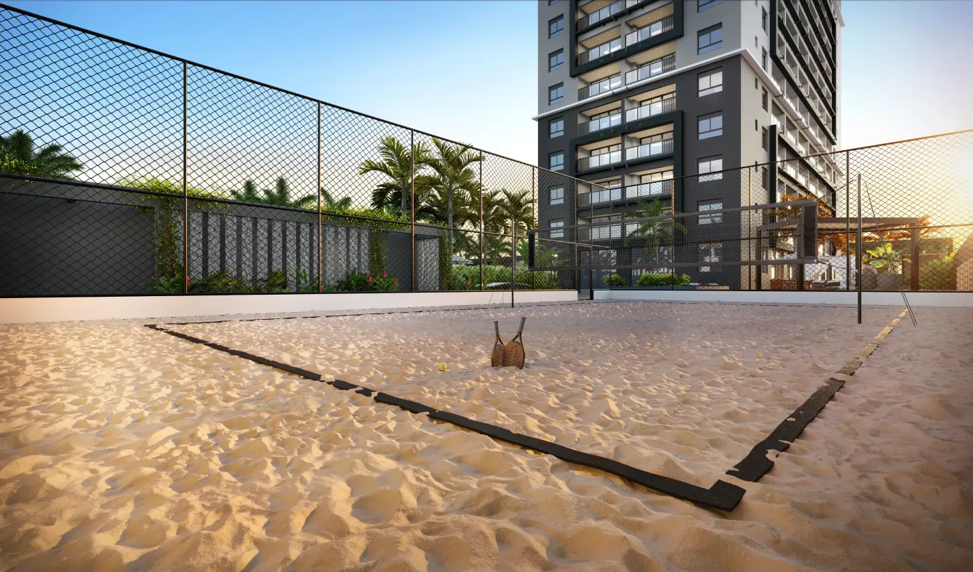 Liv Stay Residence em Alphaville — área de beach tennis no rooftop